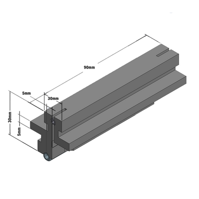 61-280-0 MODULAR SOLUTIONS DOOR PART SLIDE RAIL LN